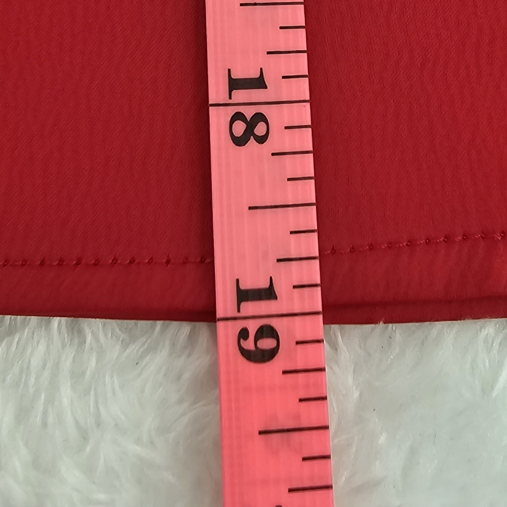 WAYF Red Long Sleeved Feather-Trim Cropped Satin V-Neck Top Womens Size Small - Picture 11 of 11